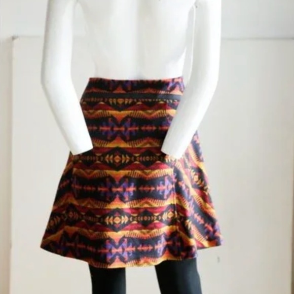 Pendleton Southwestern Print Mini Skirt Size 14 NWT Heritage-Inspired - Picture 6 of 8